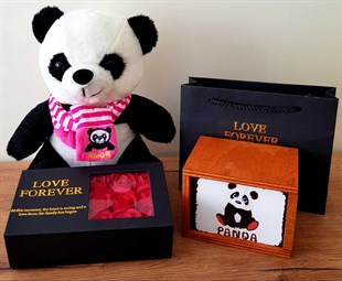 Raffaello Rocher  Çikolata Sevimli Pelüş Panda Ve Kutulu Kupa Hediye Seti HEDİYE